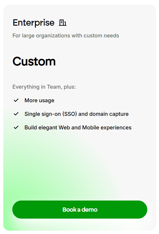 Emergent Enterprise Pricing Plan