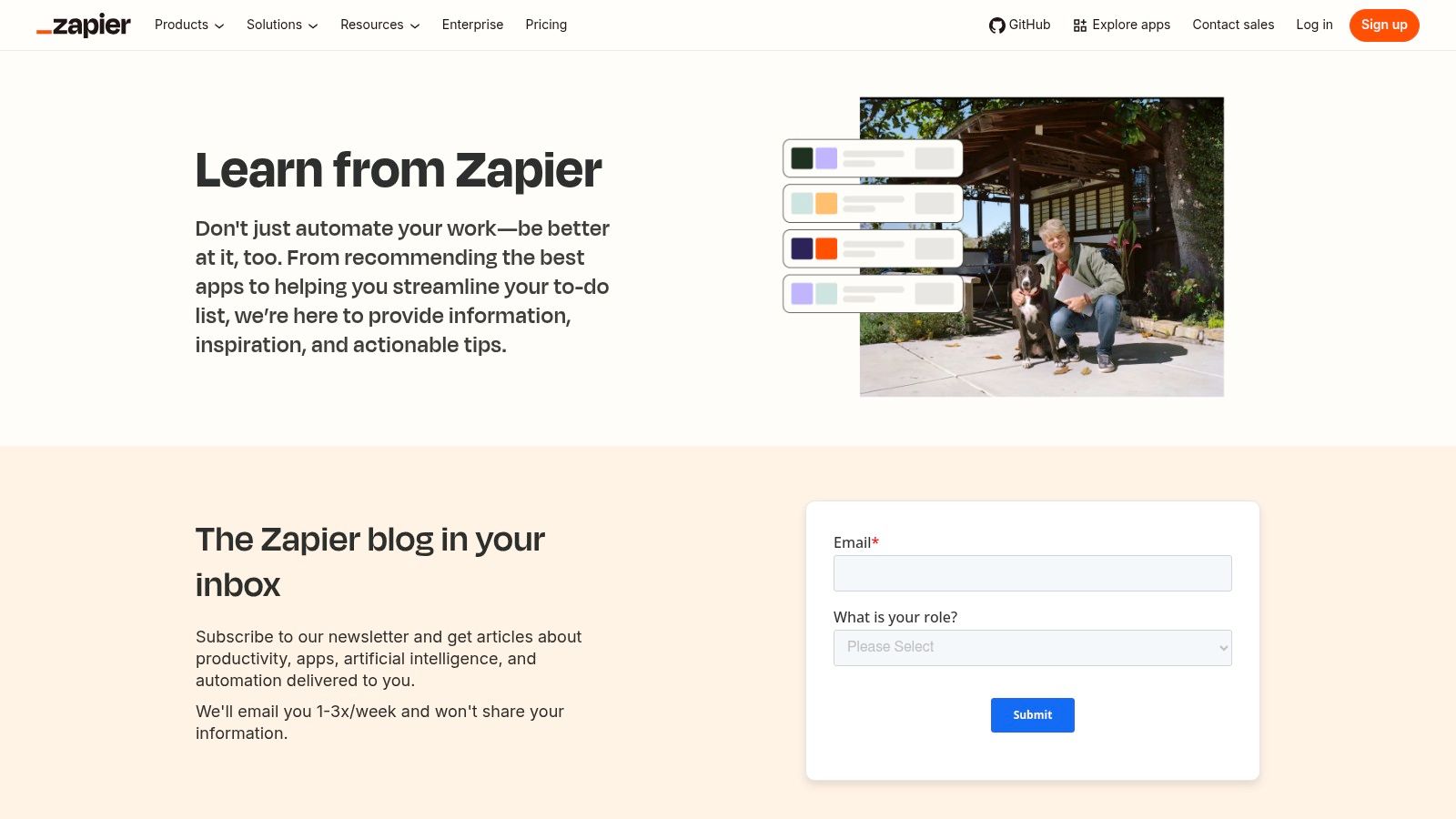 Zapier, The Zapier Blog Newsletter