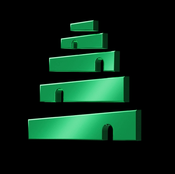 Black and white wave