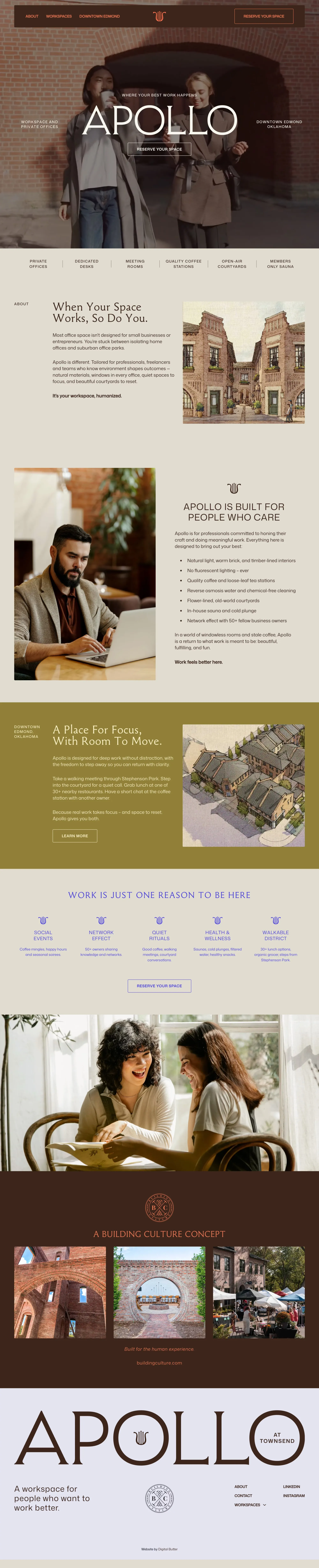 Apollo - Workspace and Private Offices - ecommerce page screenshot showcasing Furniture & Interiors and Local Business design
