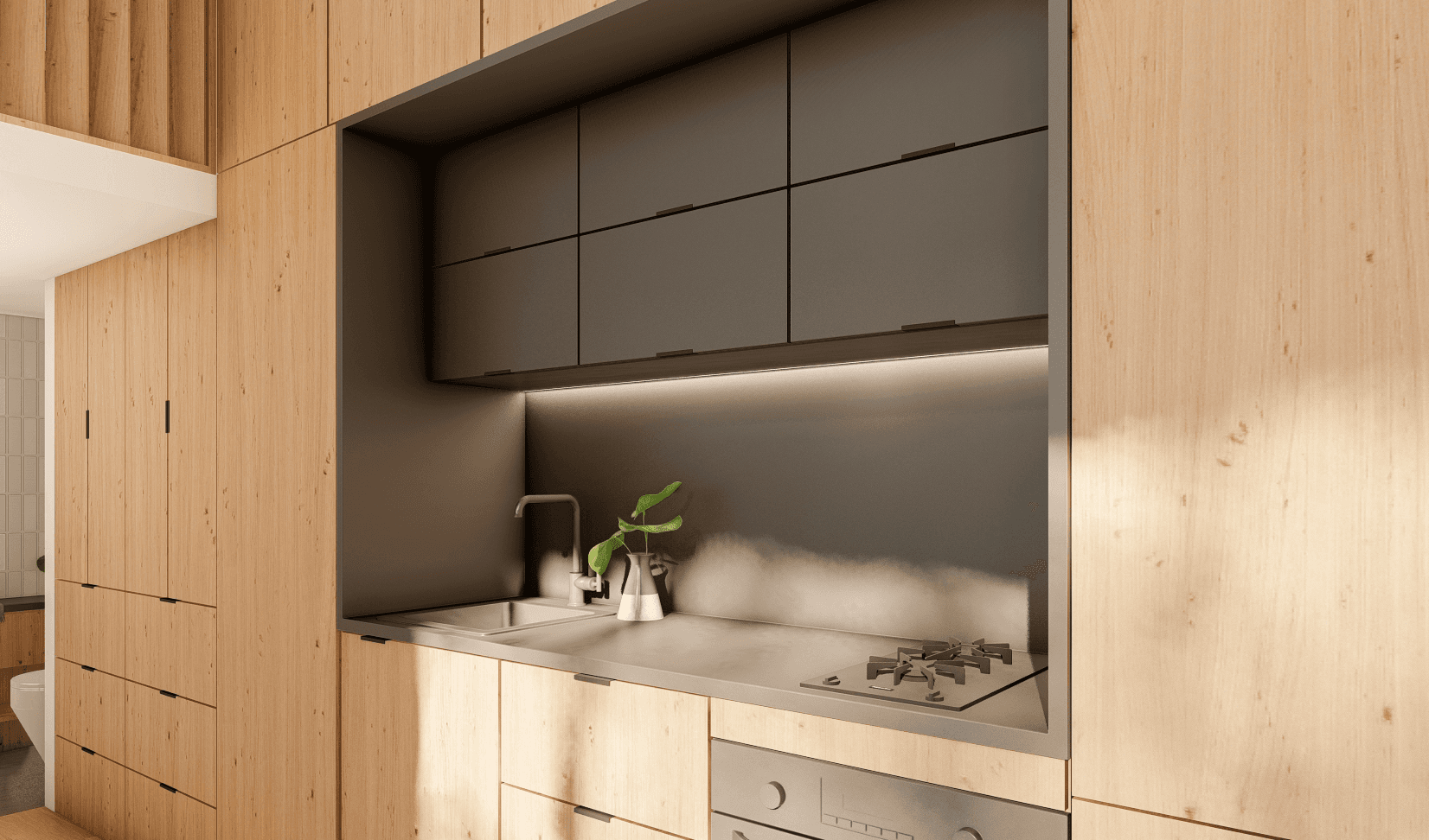 Marlo 8m/26ft space-saving tiny house kitchen