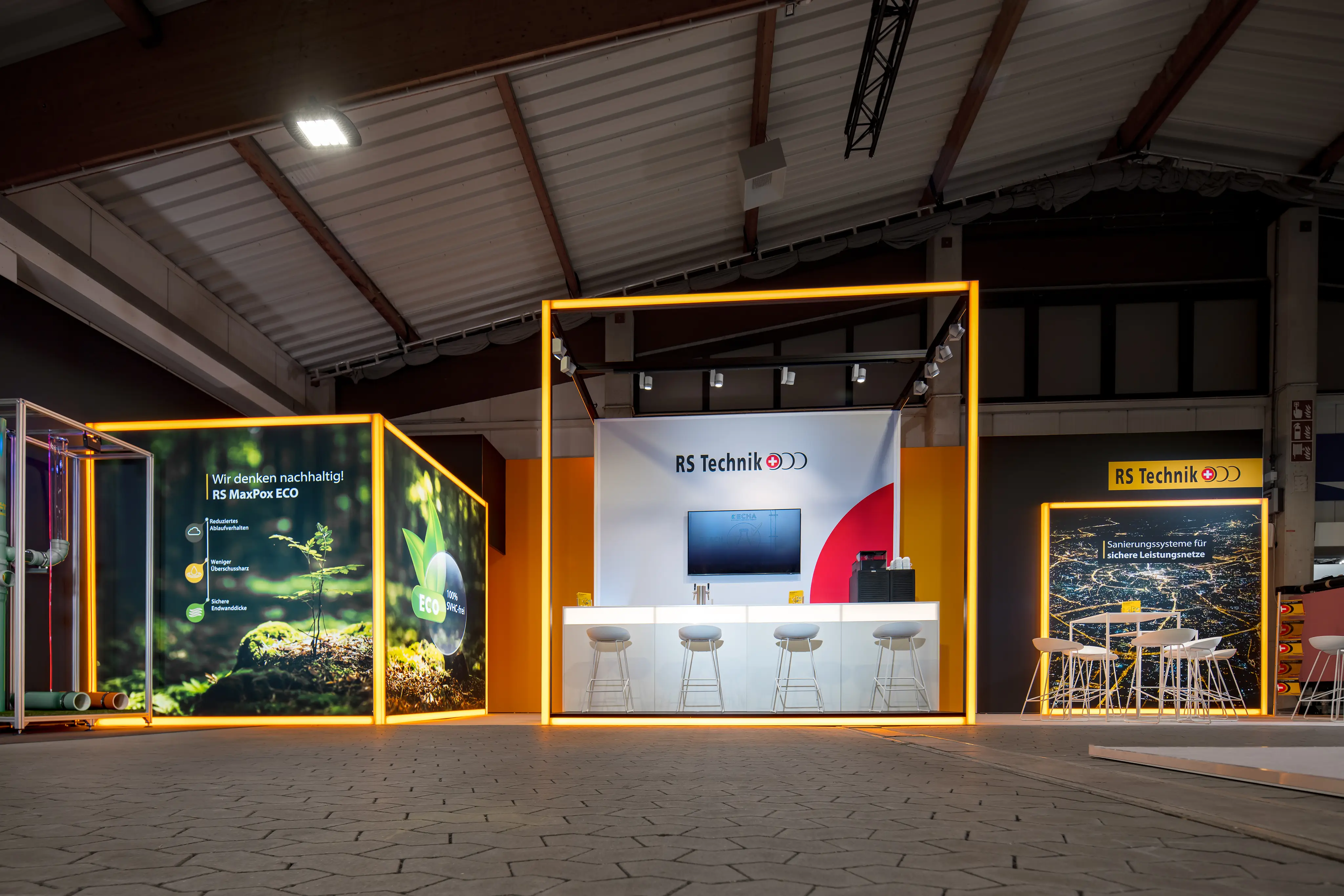 Vorderansicht des RS Technik Stand