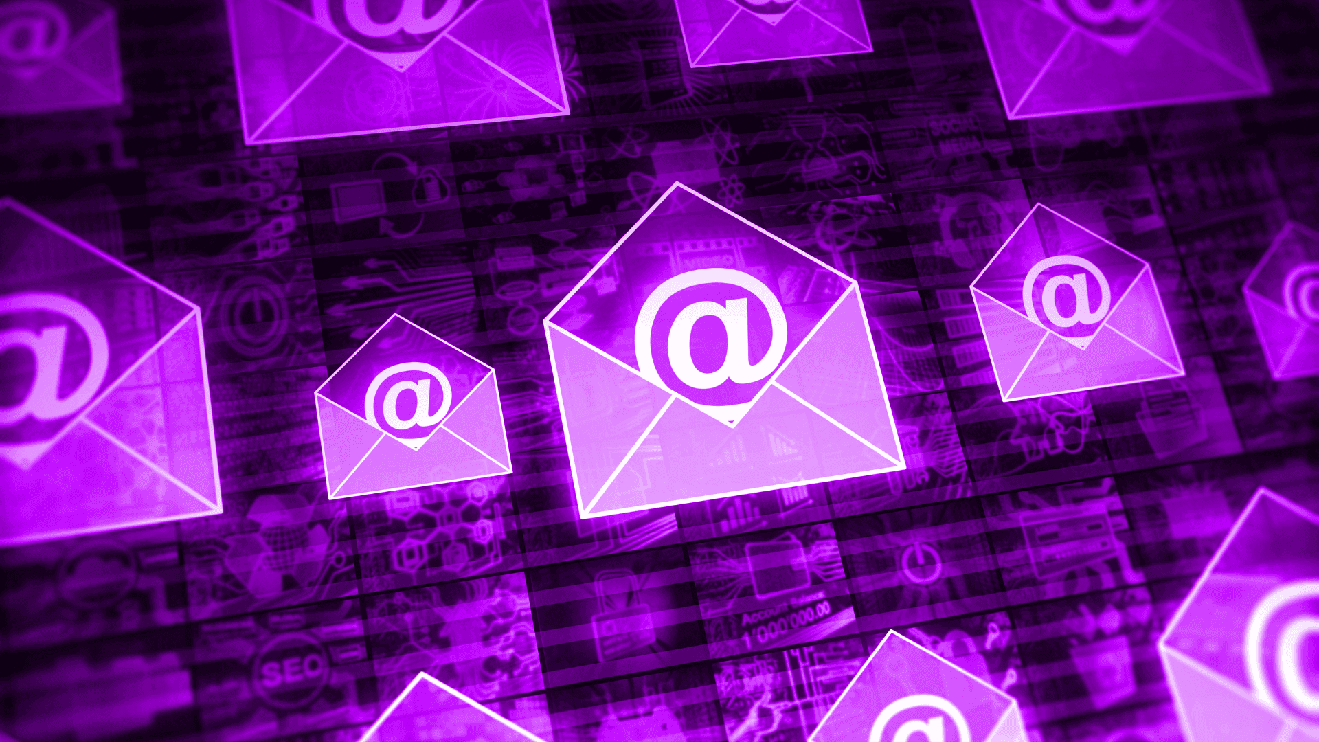 Purple Email Image Background