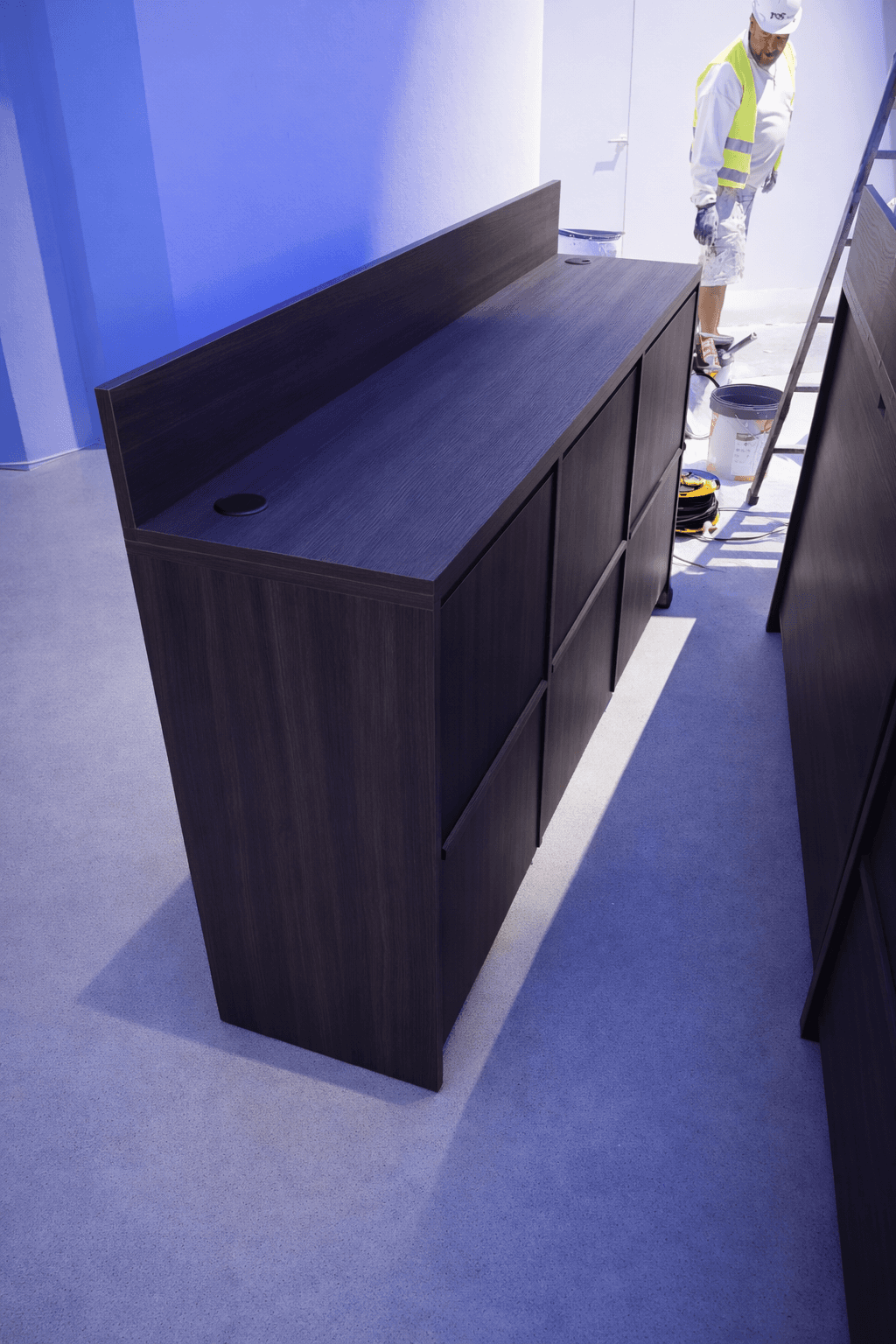 Young black woman with long dark hair outdoors