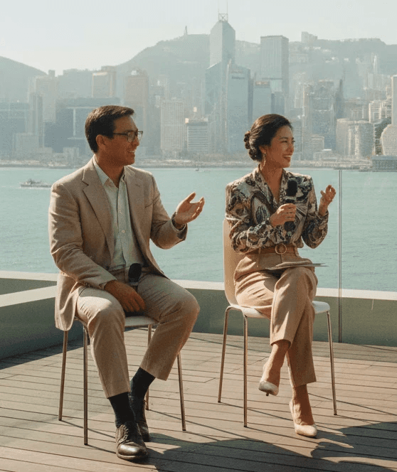 Attendees engaging in 1-on-1 conversations at the Genesis Festival