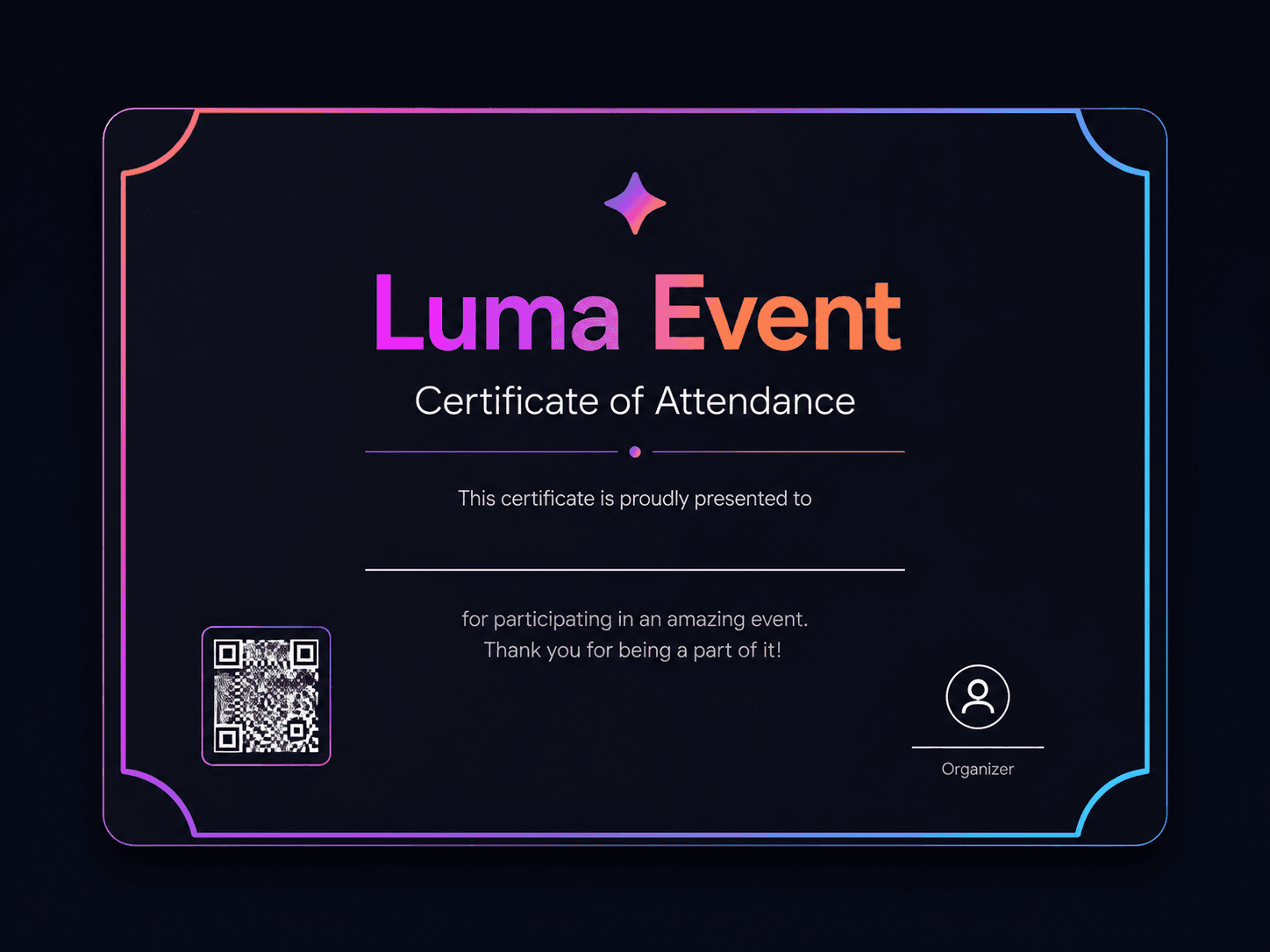 Luma Event Certificates