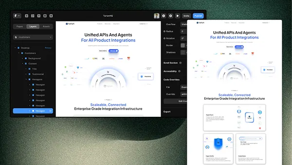 Tartan Unified APIs and AI Agents Platform - Website UI Design and Development Project