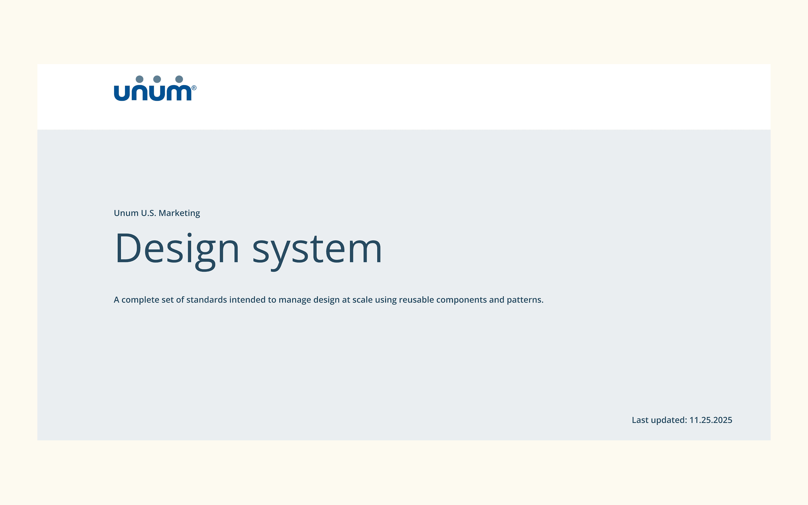 After — living Figma component library with documentation inside the component