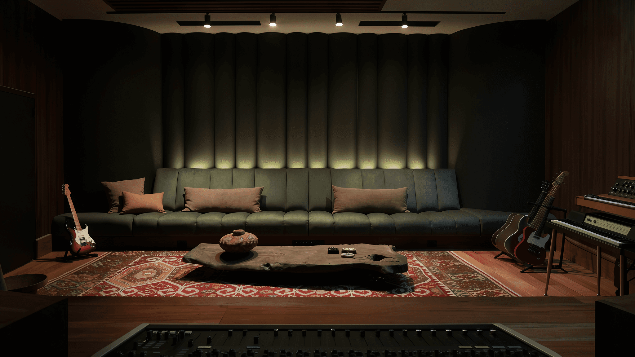 Modern studio. AI-generated.