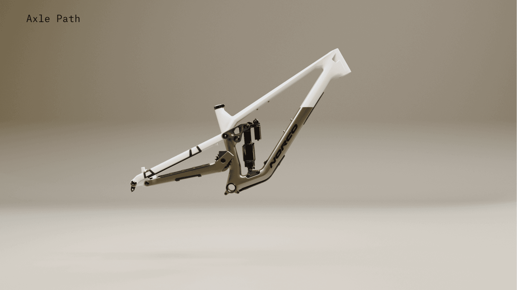 as 3d render of a technology in development, in this case a bike frame