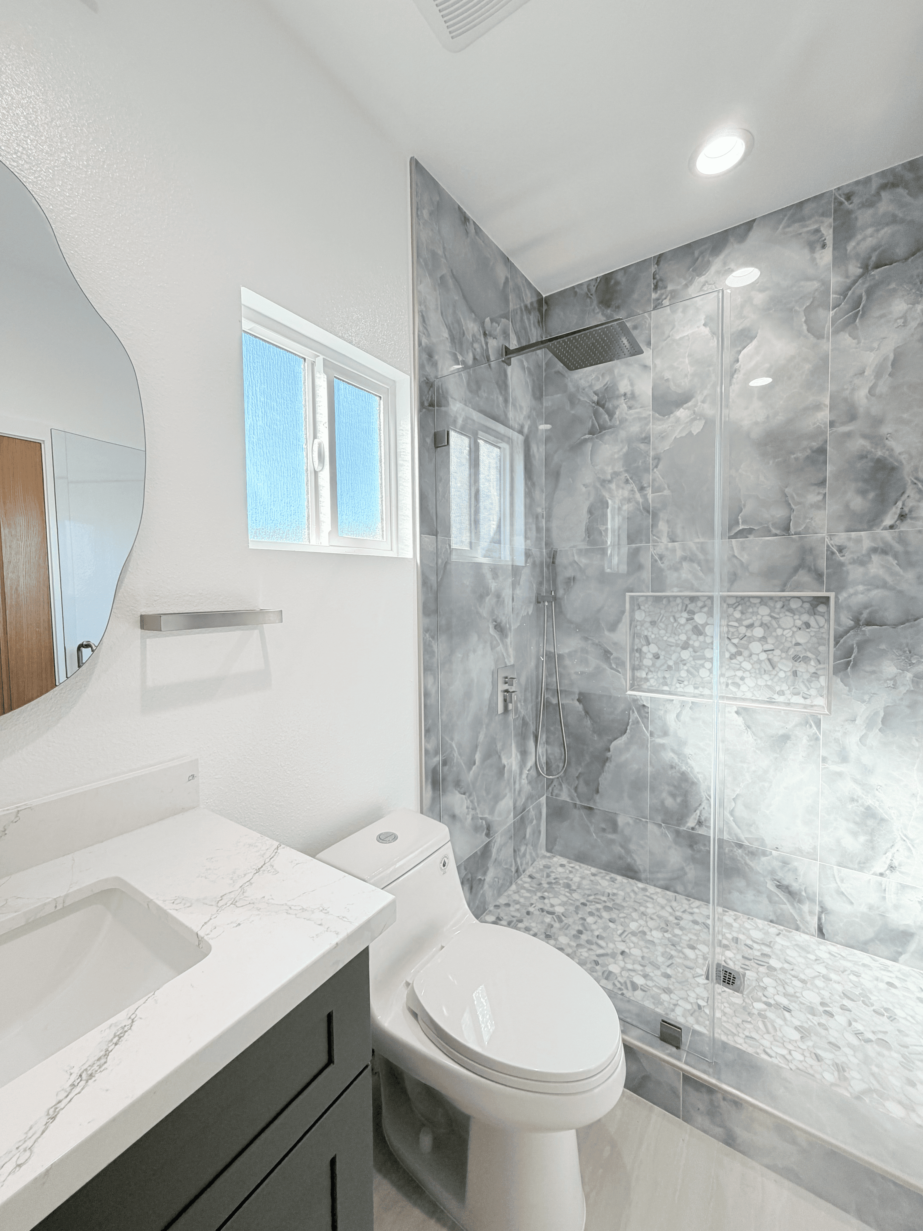 Primary bedroom interior of ADU in Garden Grove California