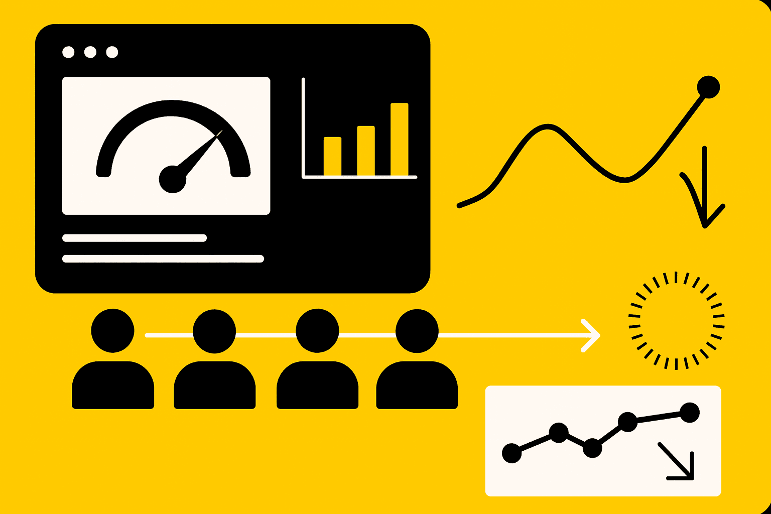 website loading time metrics and user journey charts affecting conversion path lag