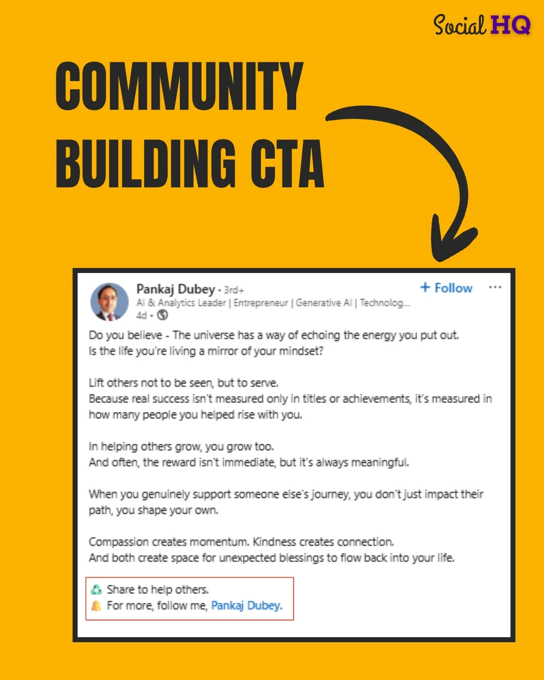 Community Building CTA for LinkedIn