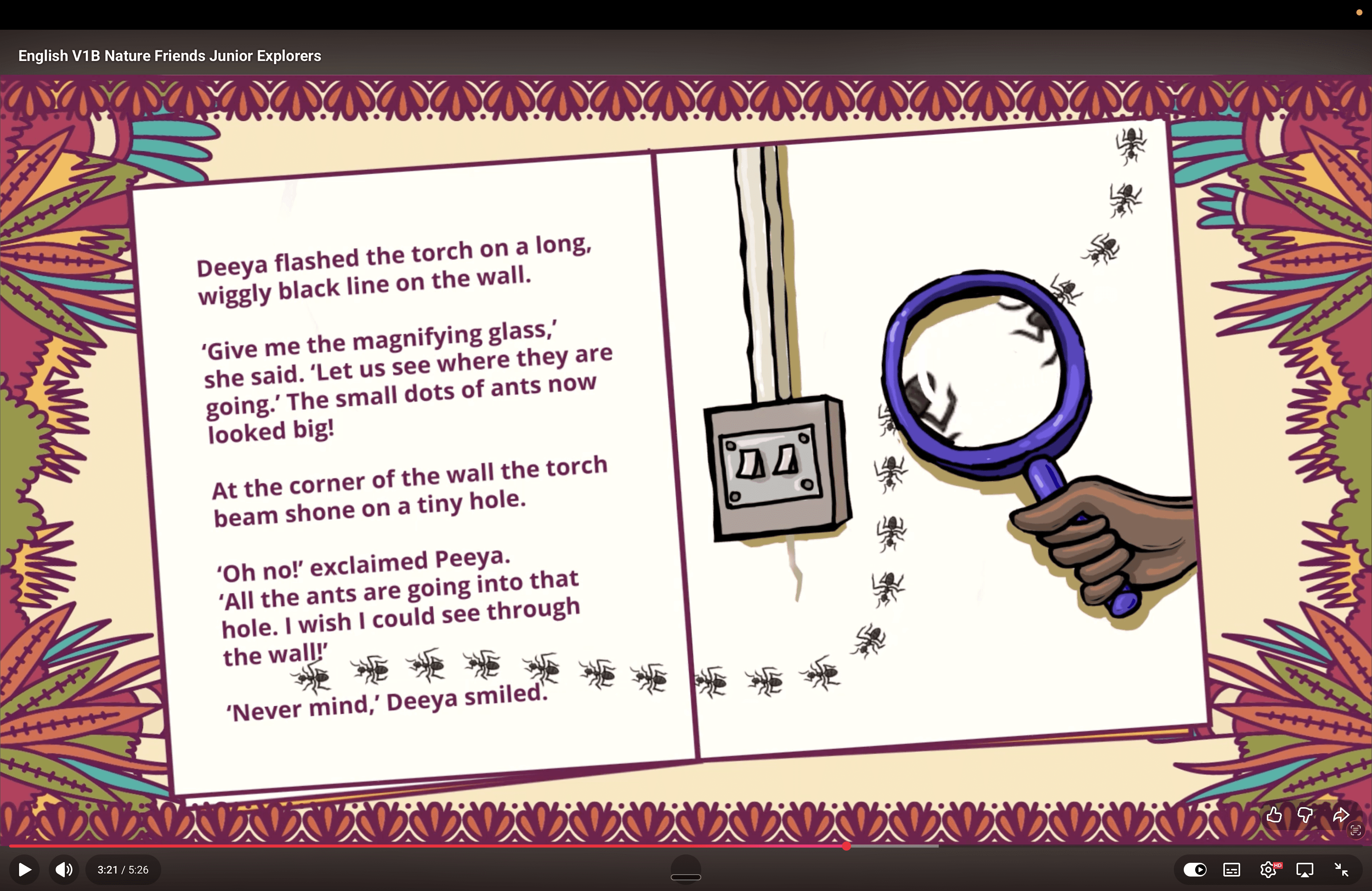 A visual story about plants and animals in and around your house for classes 3-8.