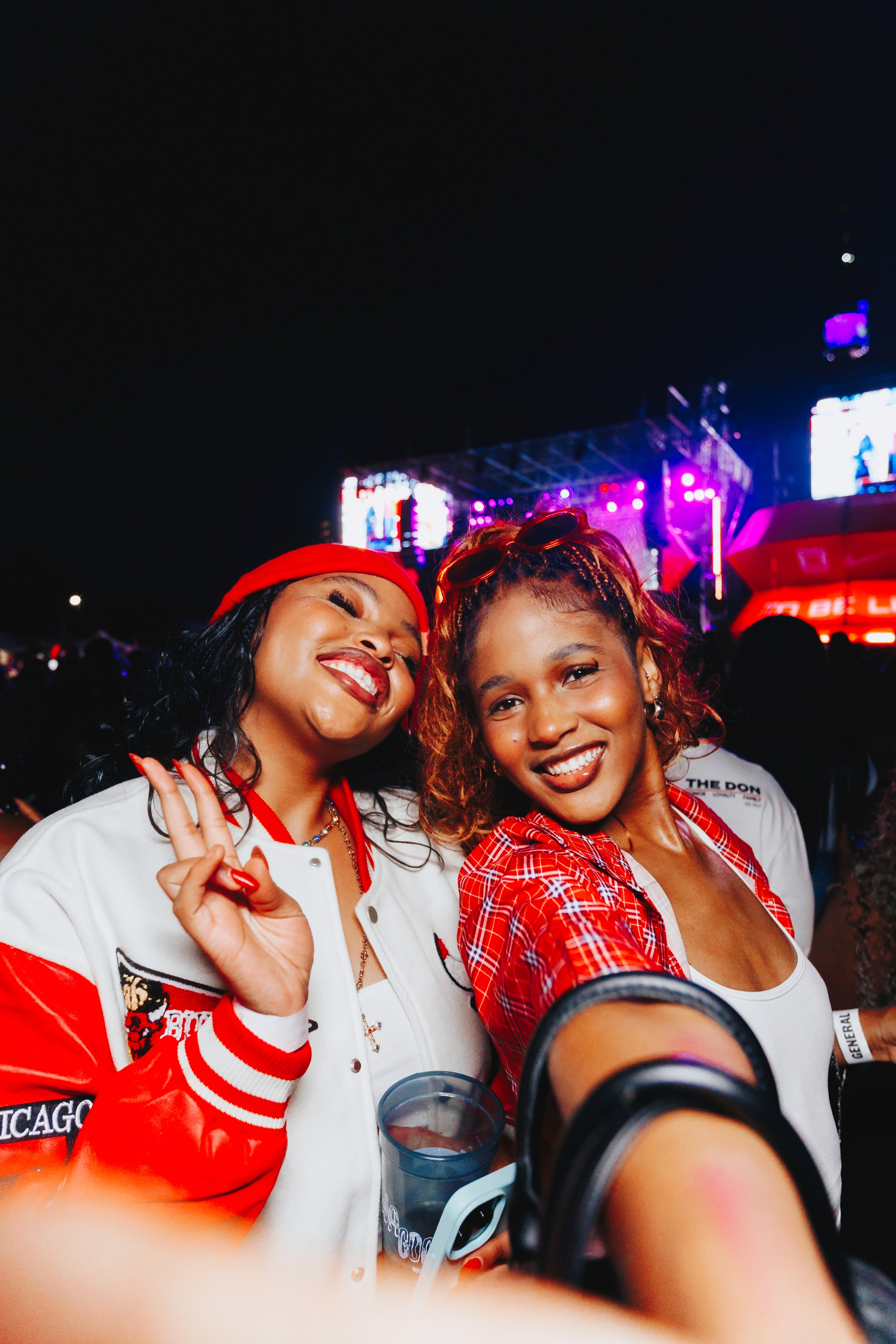 A black female model