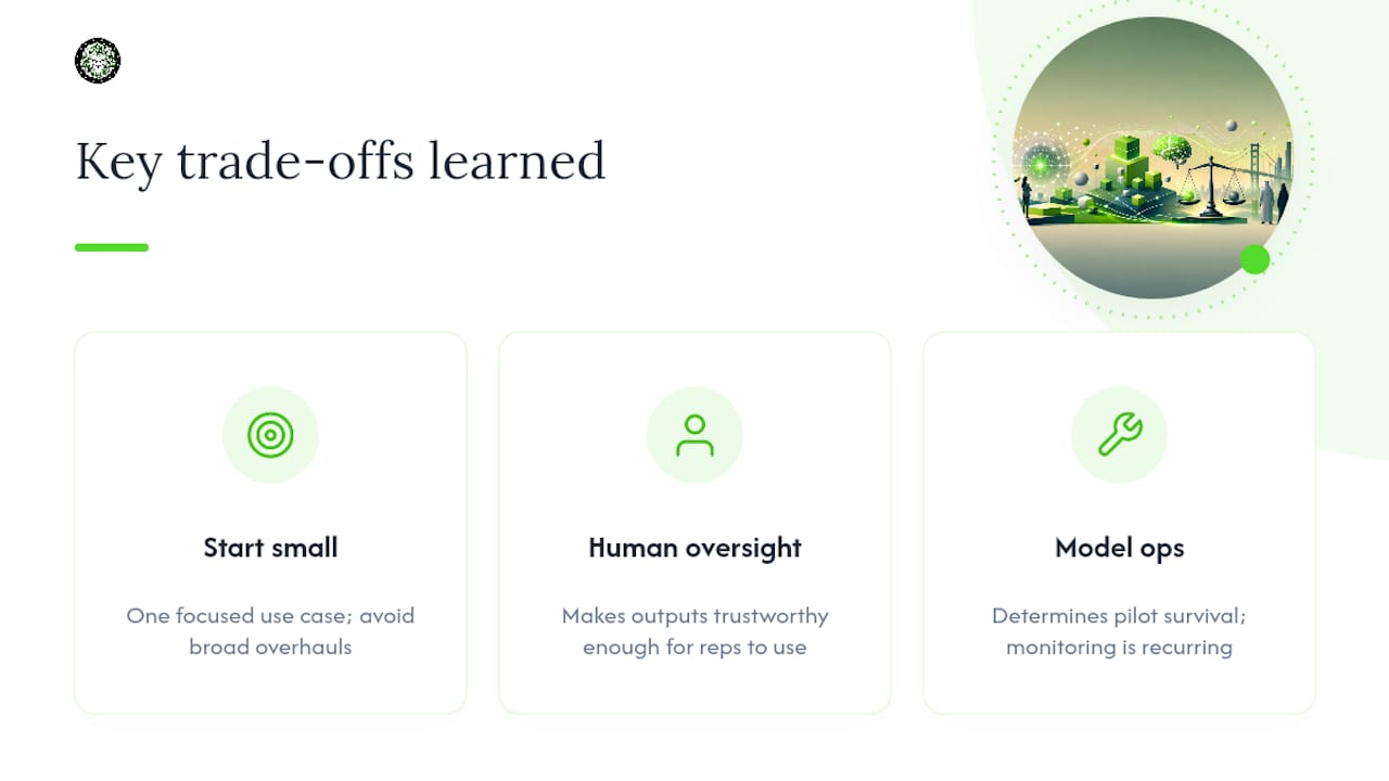 Three lessons from AI CRM projects