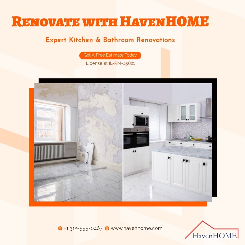 Construction banner for house renovations