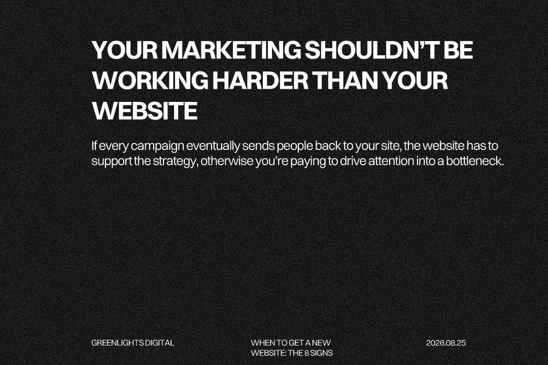 If marketing works harder than your website, you need a new one