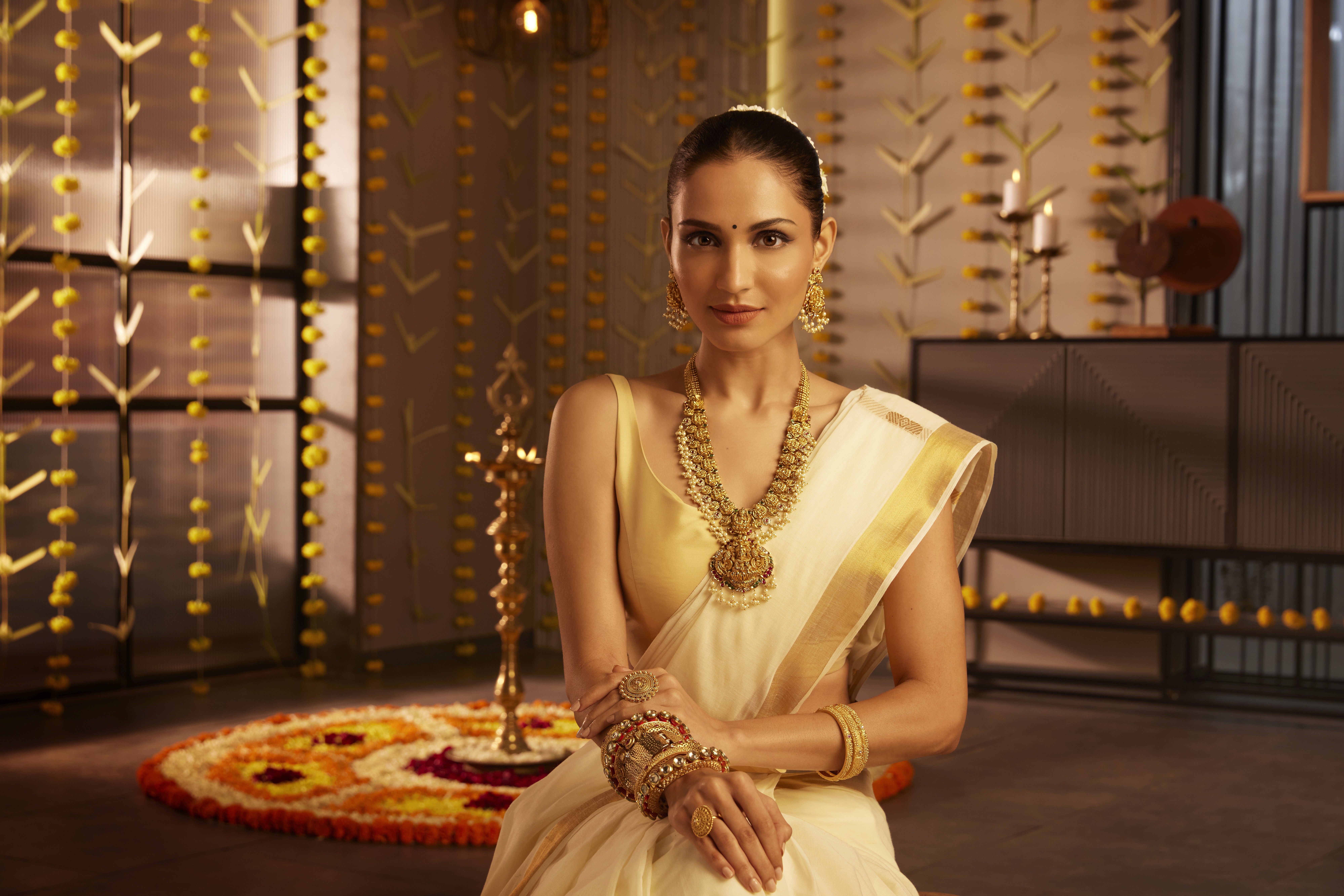 Friends laughing and posing inside a car