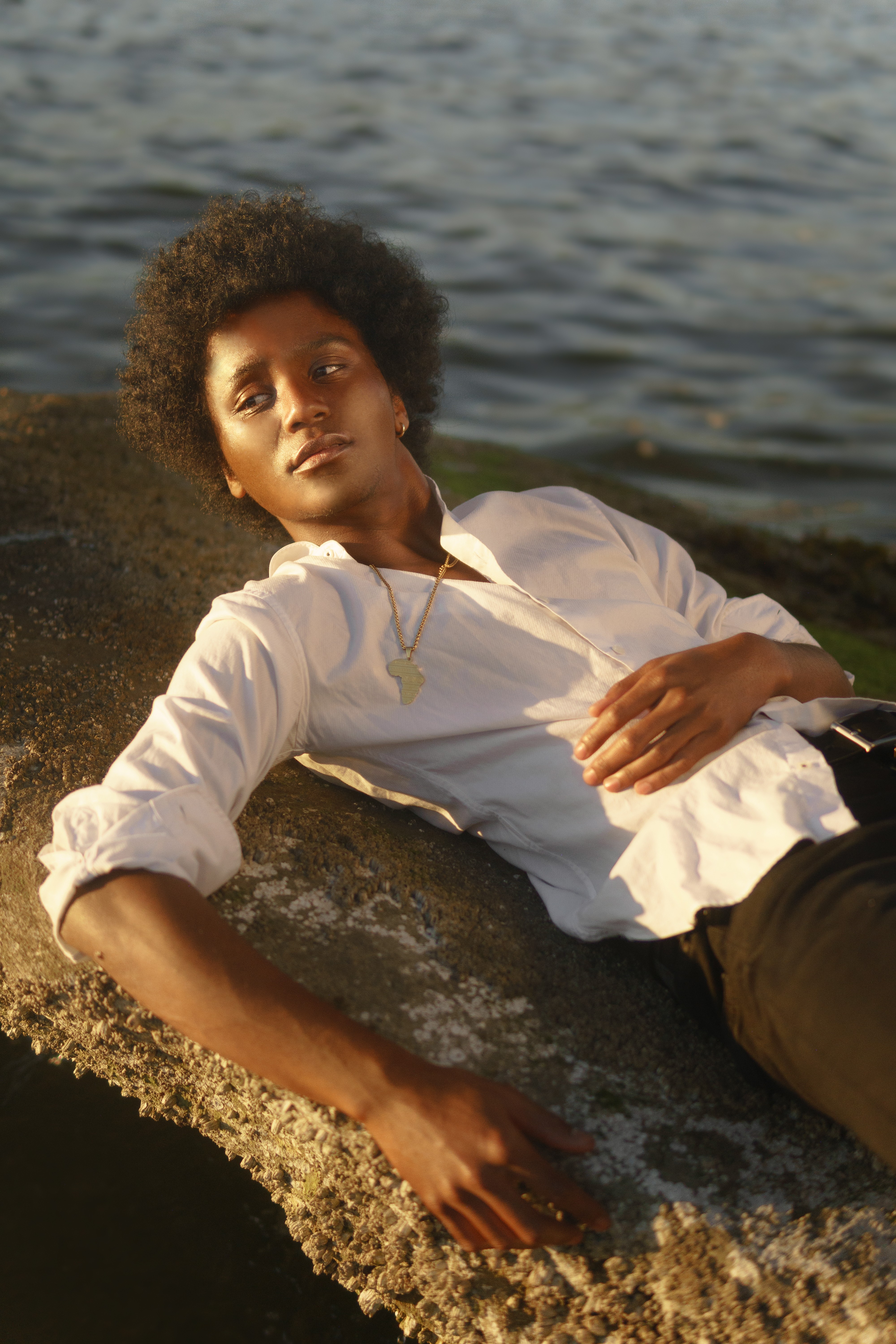 a black male model
