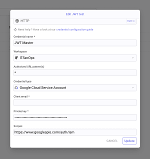 Monitor and delete permissions on Google Drive - credentials