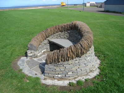 Trockenmauerkunstwerk Community Arts Seat von George Gunn