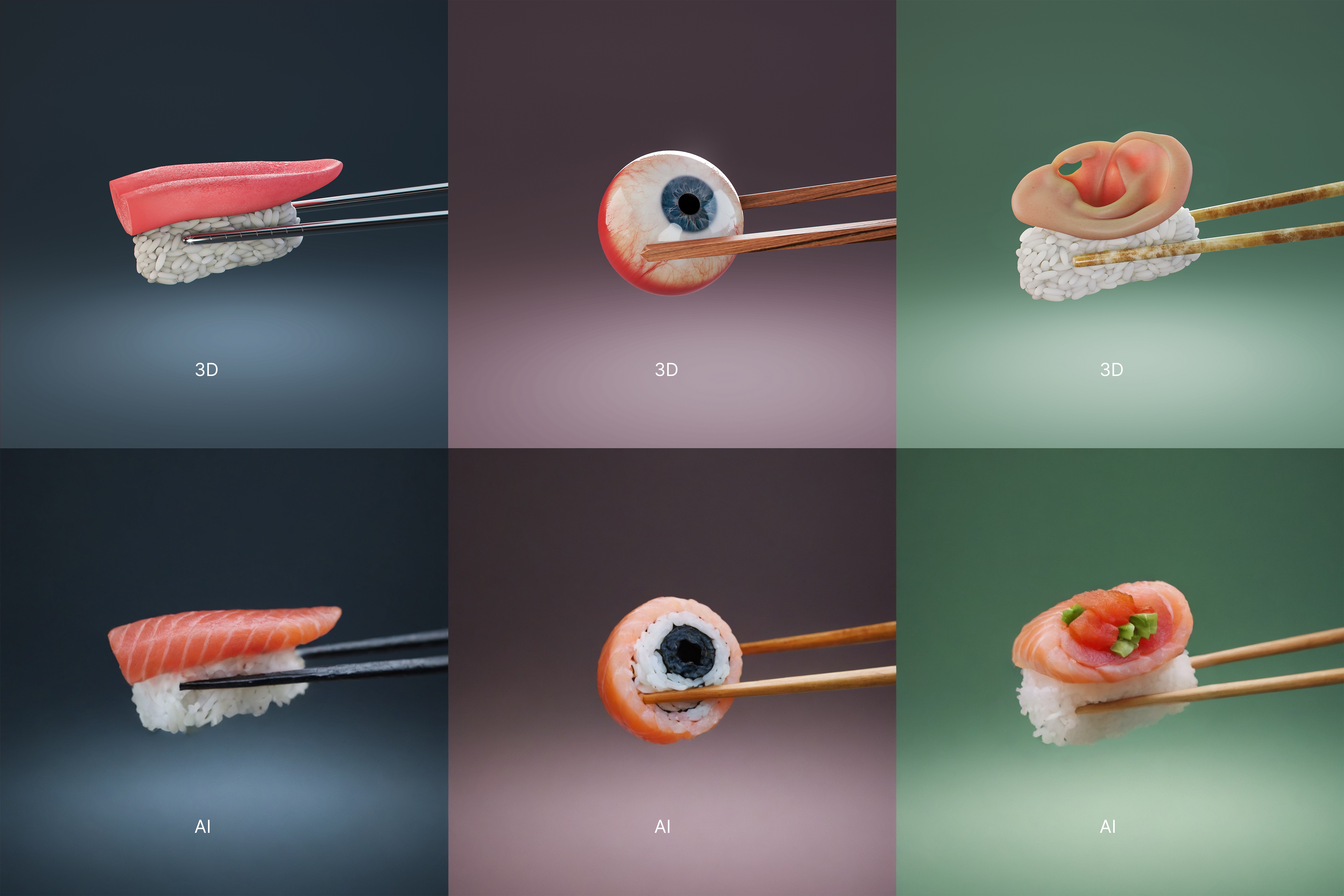 HUMAN SUSHI TRITTICO