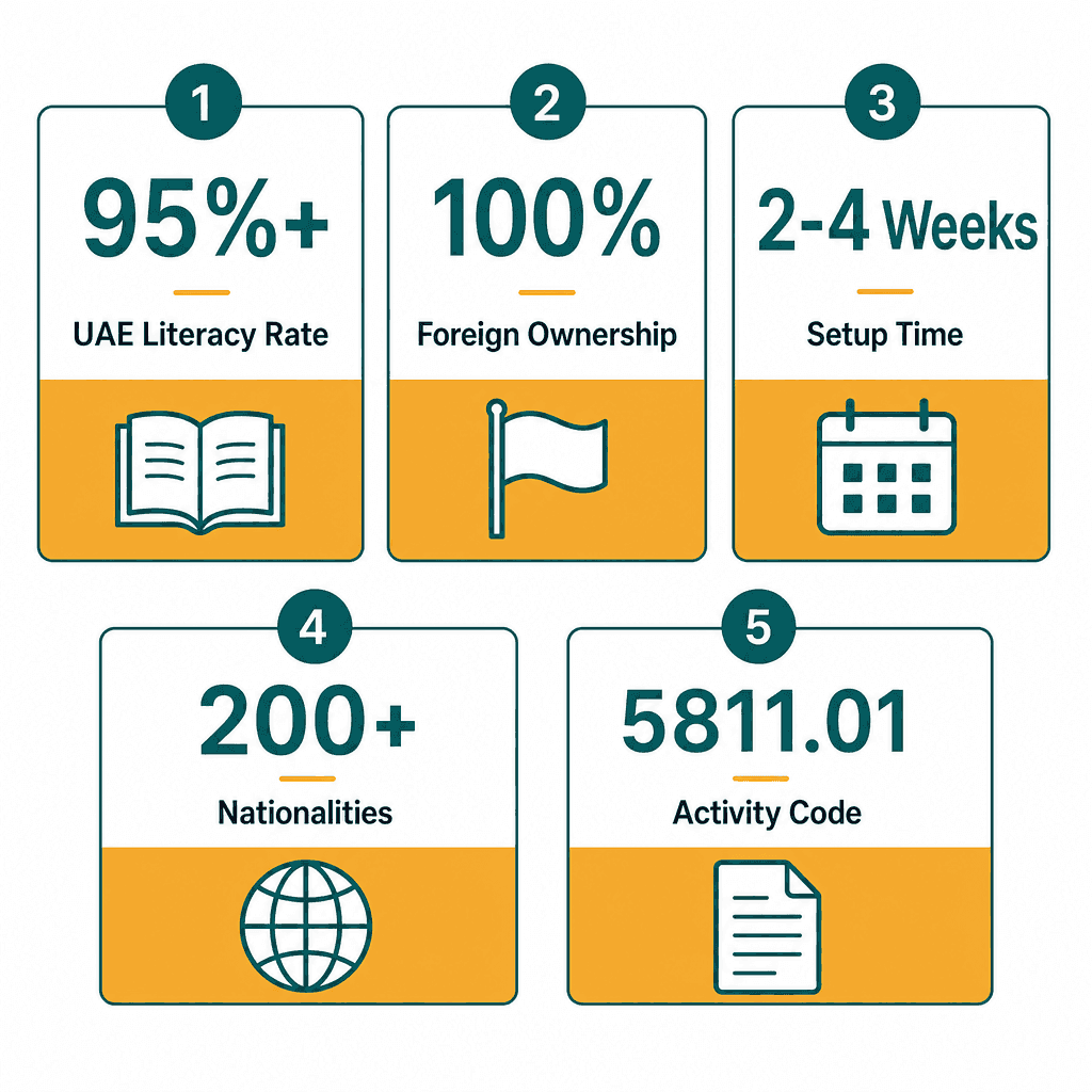 Infographic: Start a Academic & Educational Publishing Business in Dubai