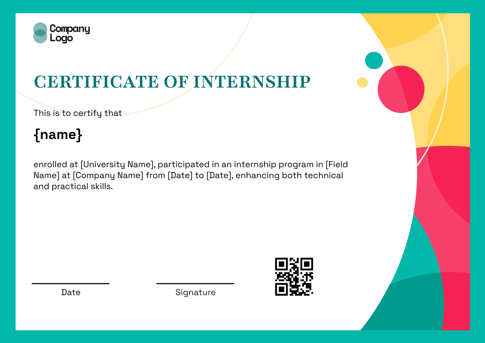 Wauld - Professional and attractive green recognition badge template