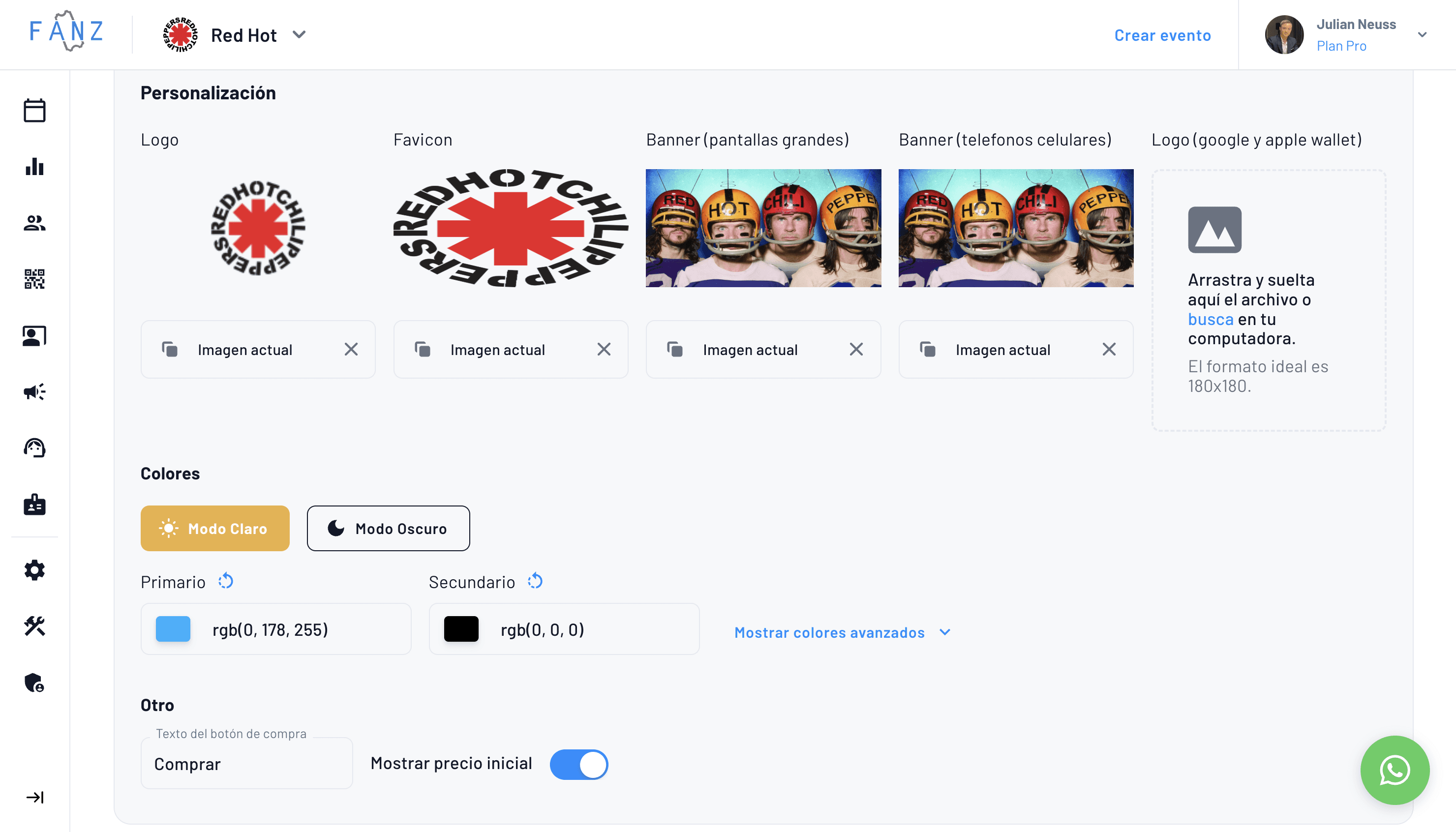 motor para armar sistema de venta de entradas marca blanca