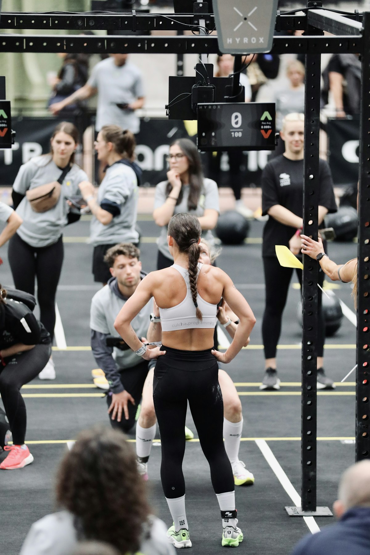 The training floor at HYBRD, a hybrid race gym in Amsterdam