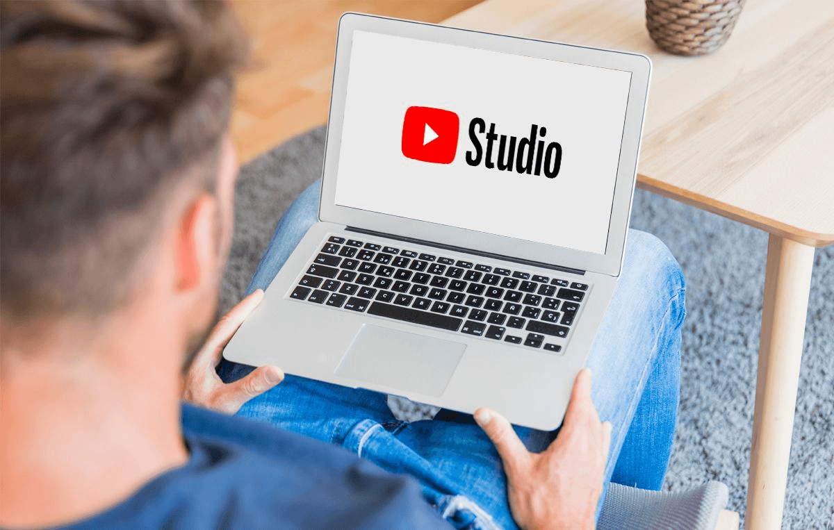 man using a laptop - YouTube Automation Channel Ideas