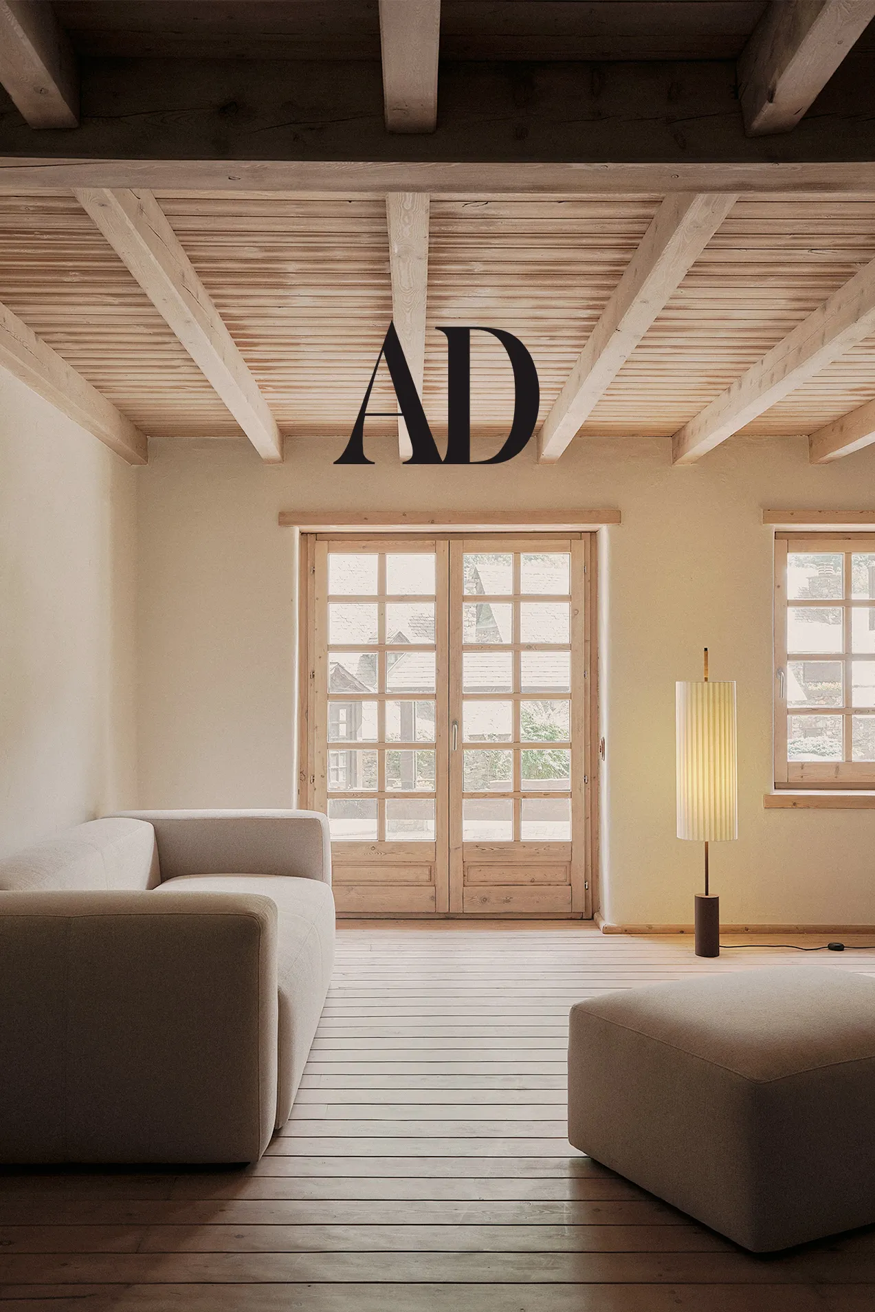 Warm minimalist interior
