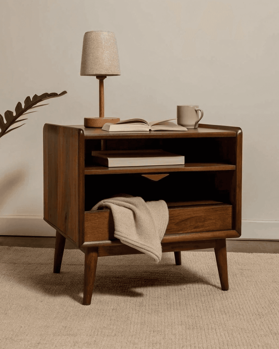 A blurry picture of a tree with a bench in front of it