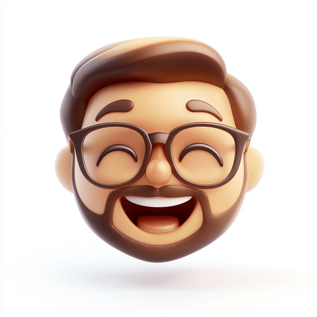 a memoji with a big smile