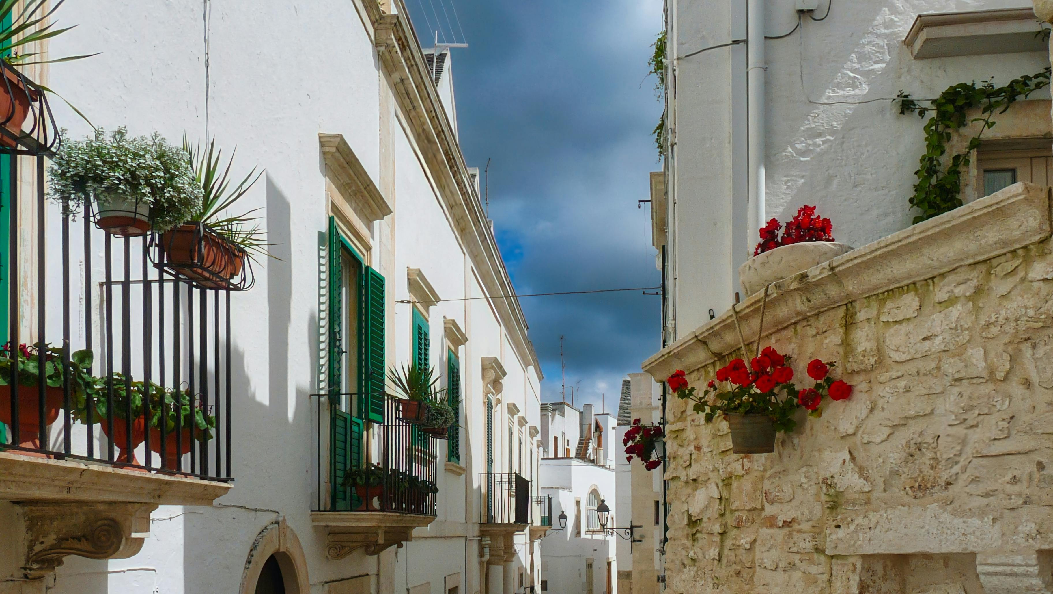 Terraces in Ostuni, Puglia