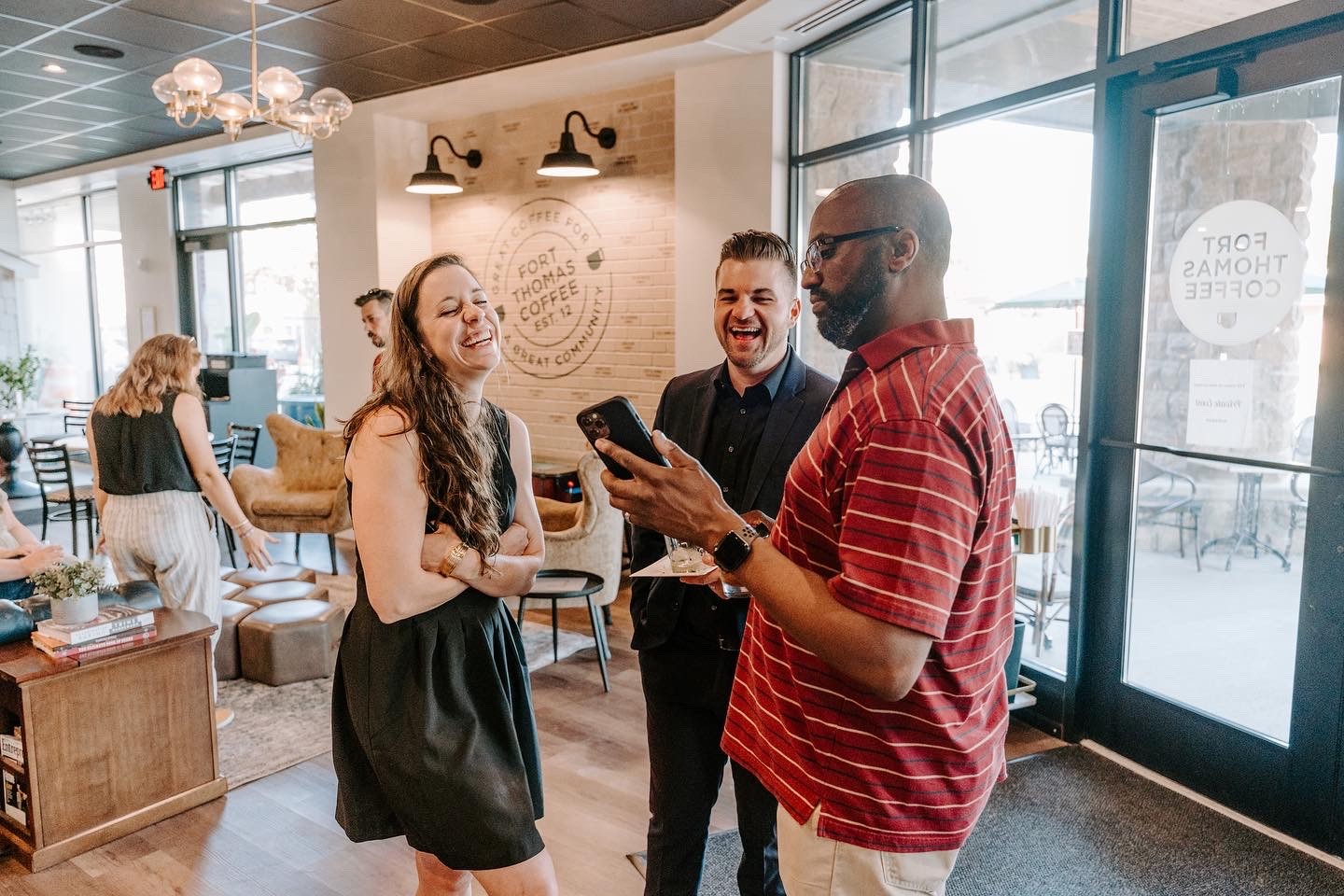 portrait of Andrew and Rachel Duncan in home