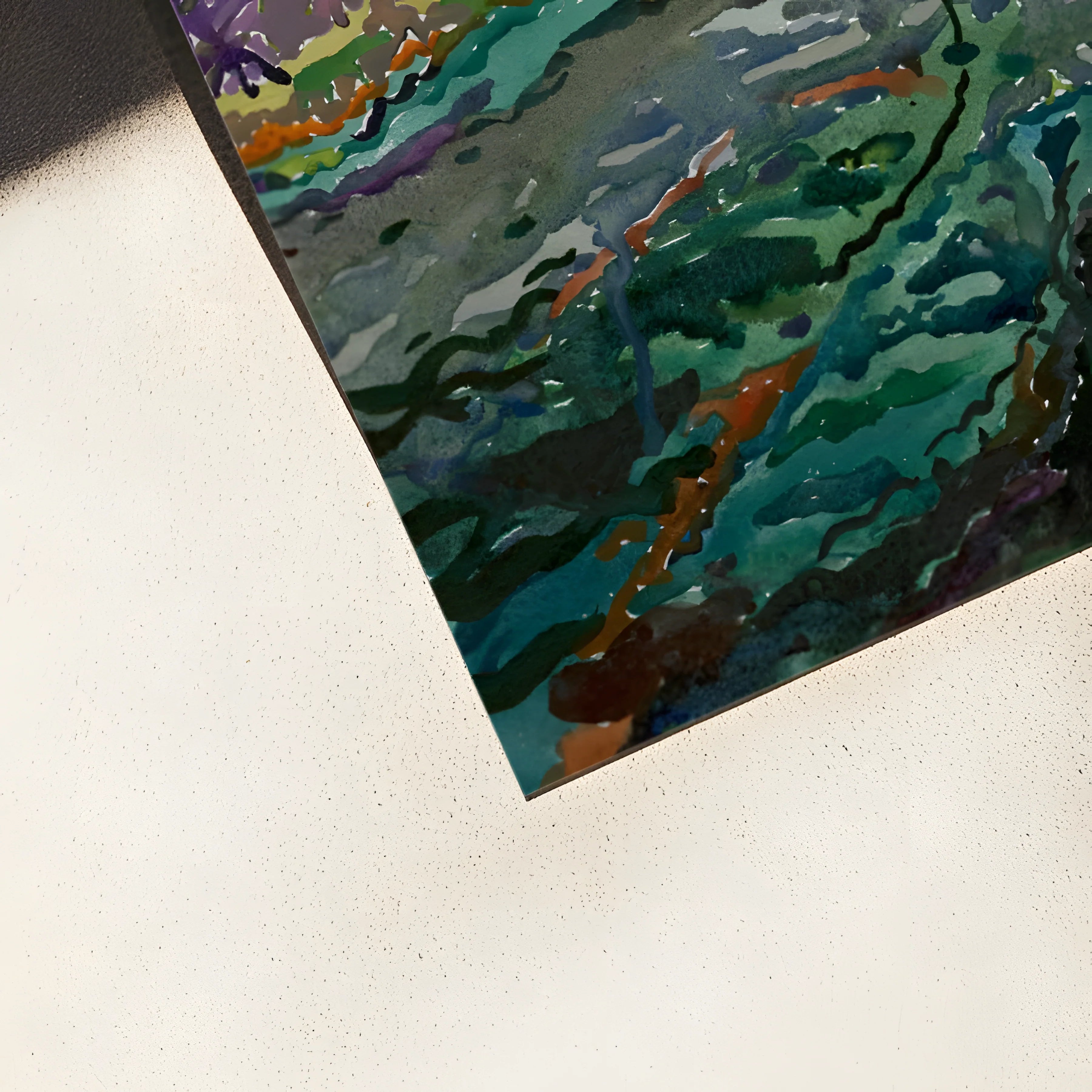 premium art poster and canvas prints, with originals available, from QART , of the artwork " The lake in Ninh Binh "