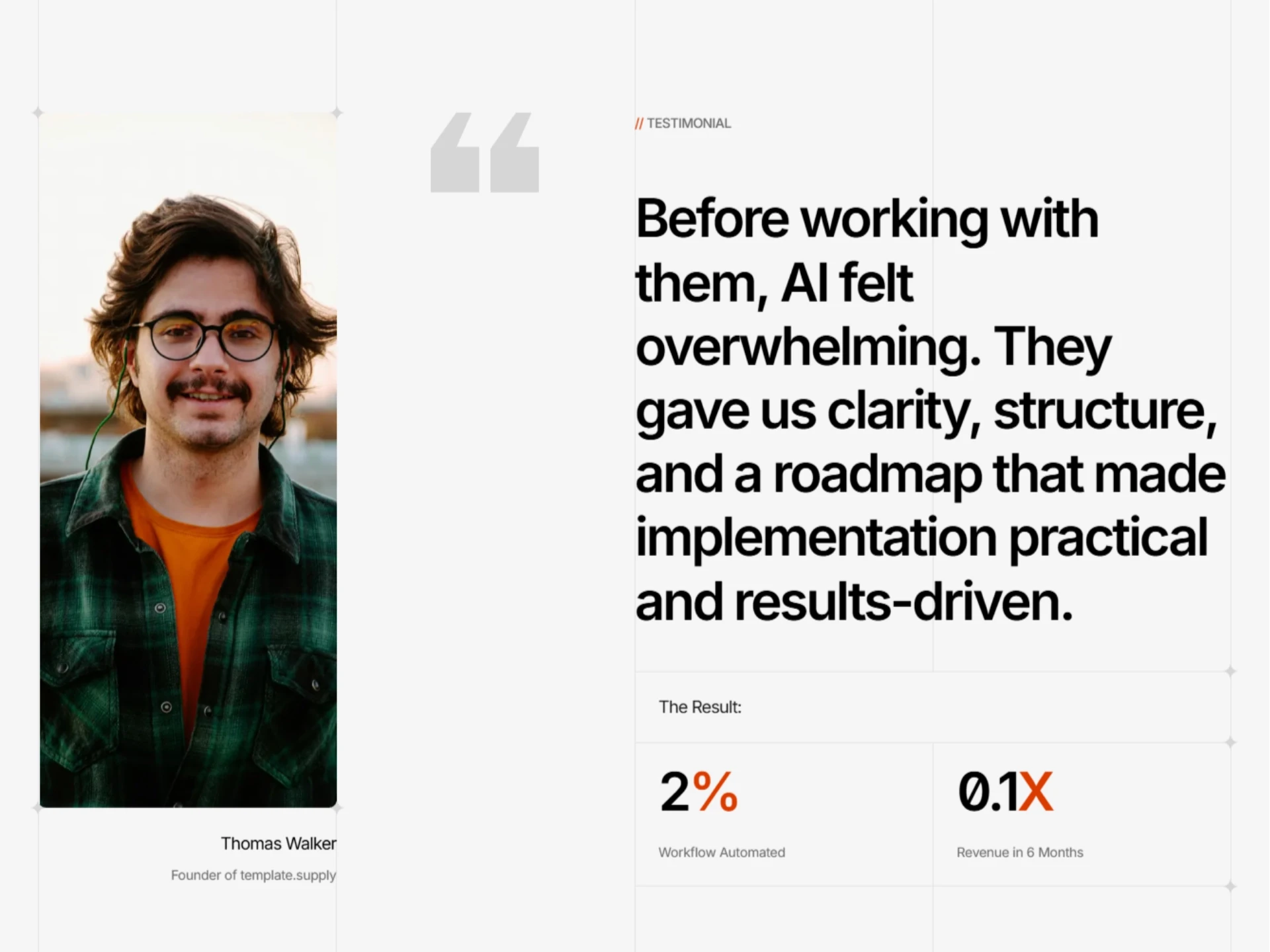 Modern Testimonials Section