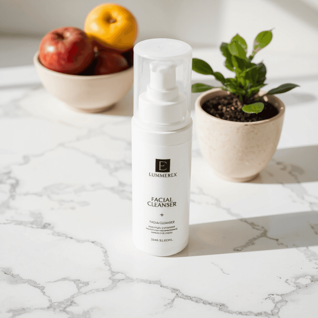 product photography of Facial cleanser