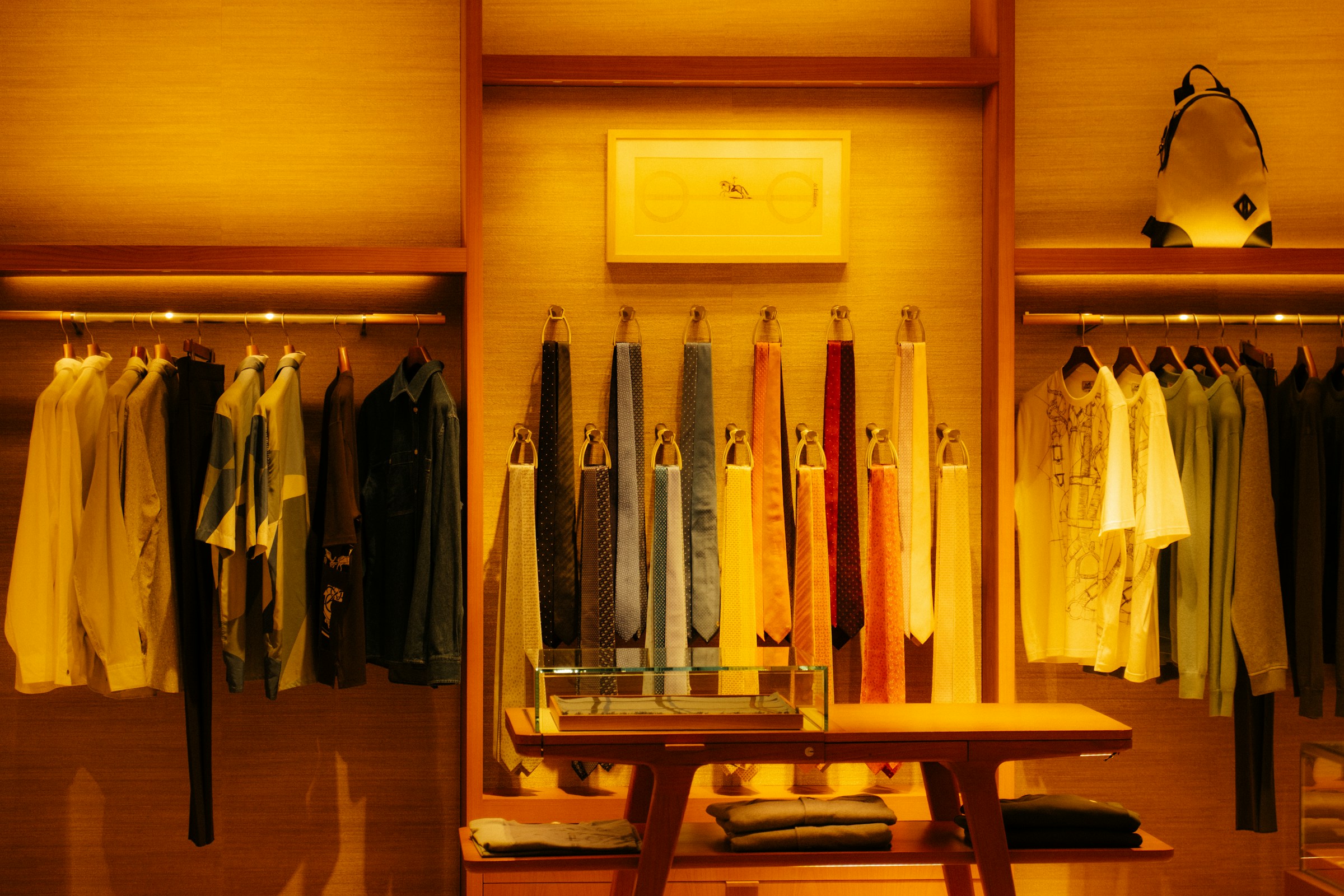 Menswear boutique interior