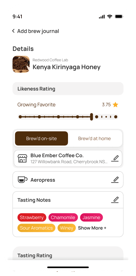 Rate Coffee App Image