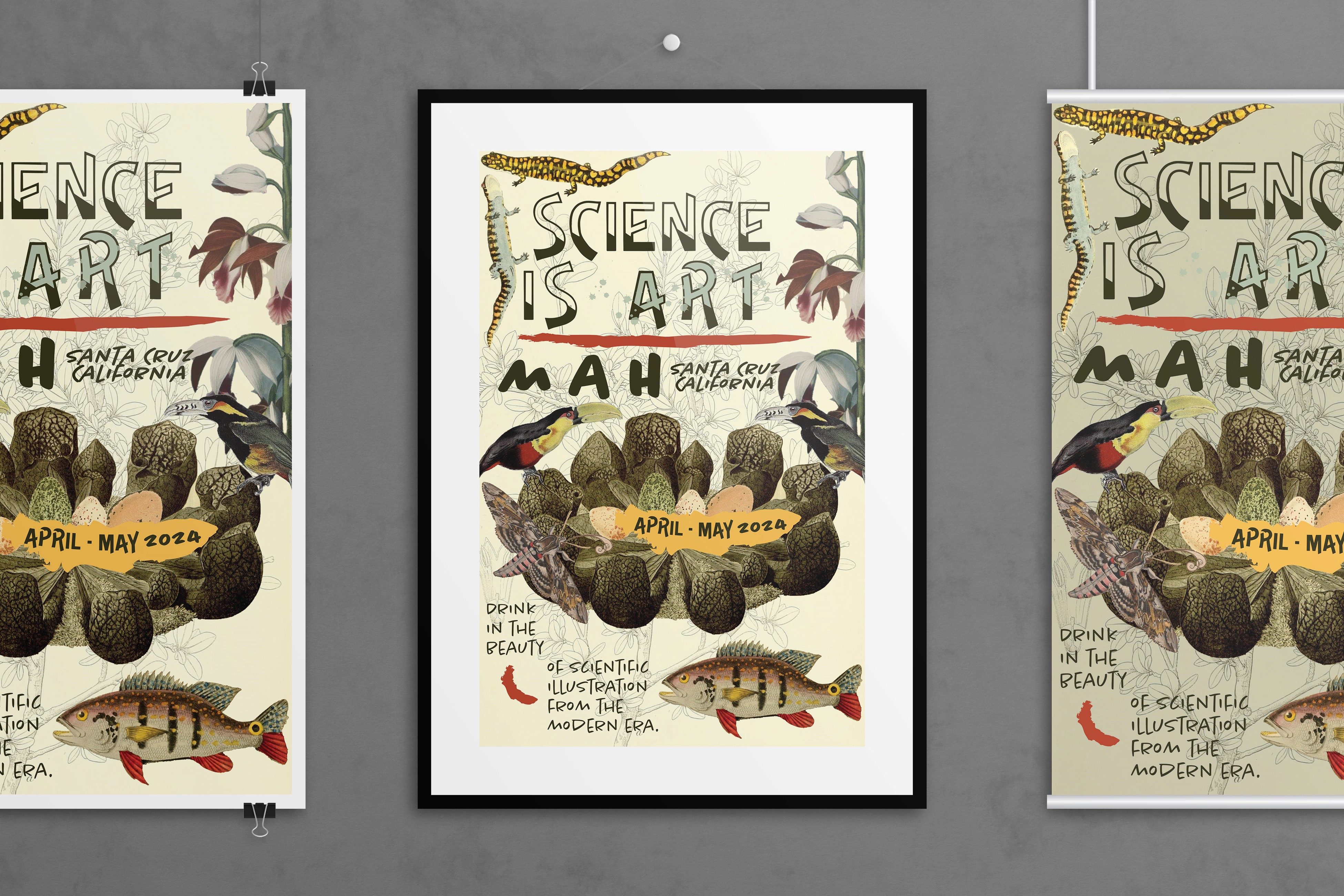 post modern style poster mockup