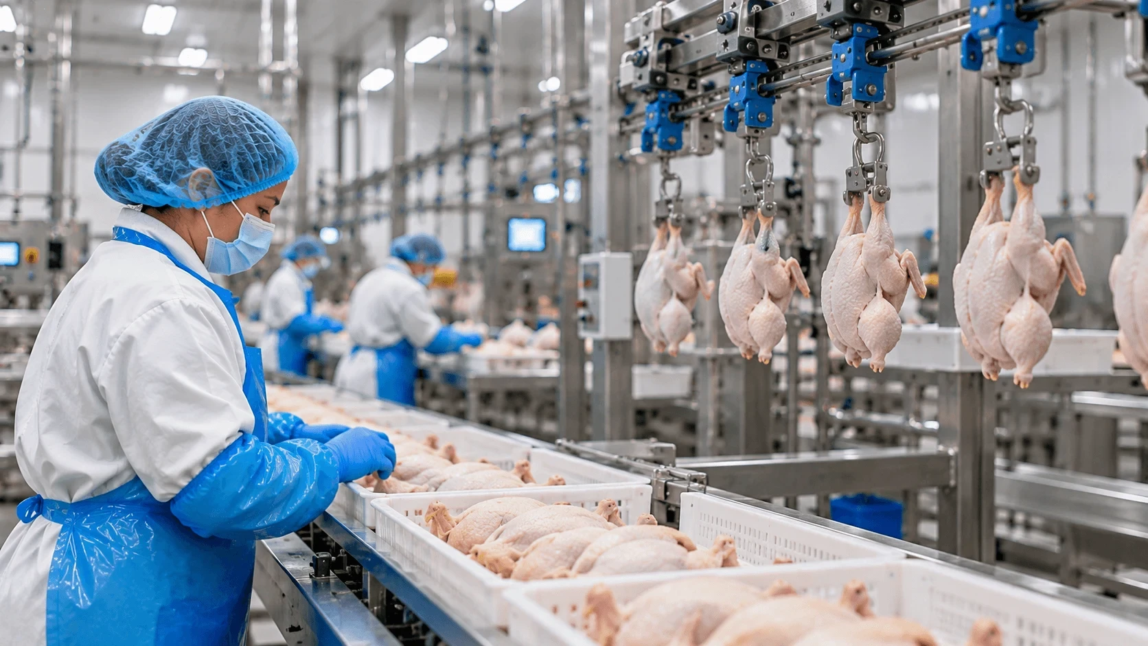 Processing plant production line