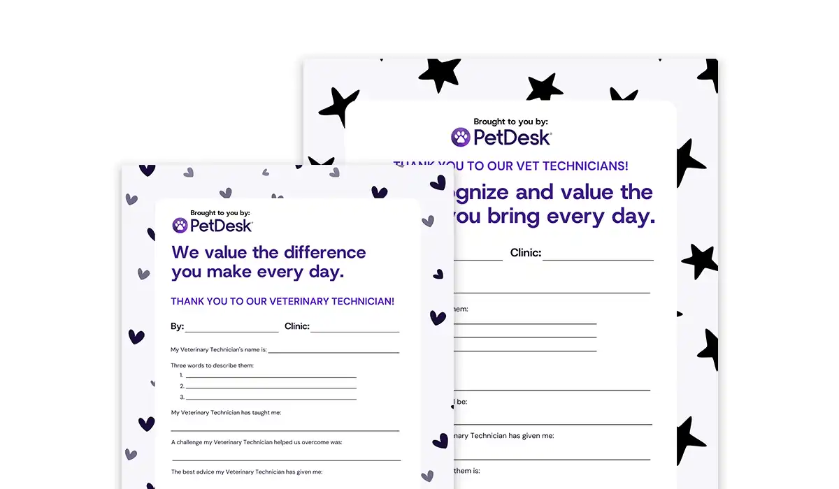 Appreciation Card for Veterinary Technicians