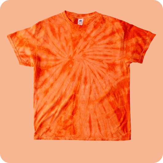 Classic Tie Dye Tee - Orange