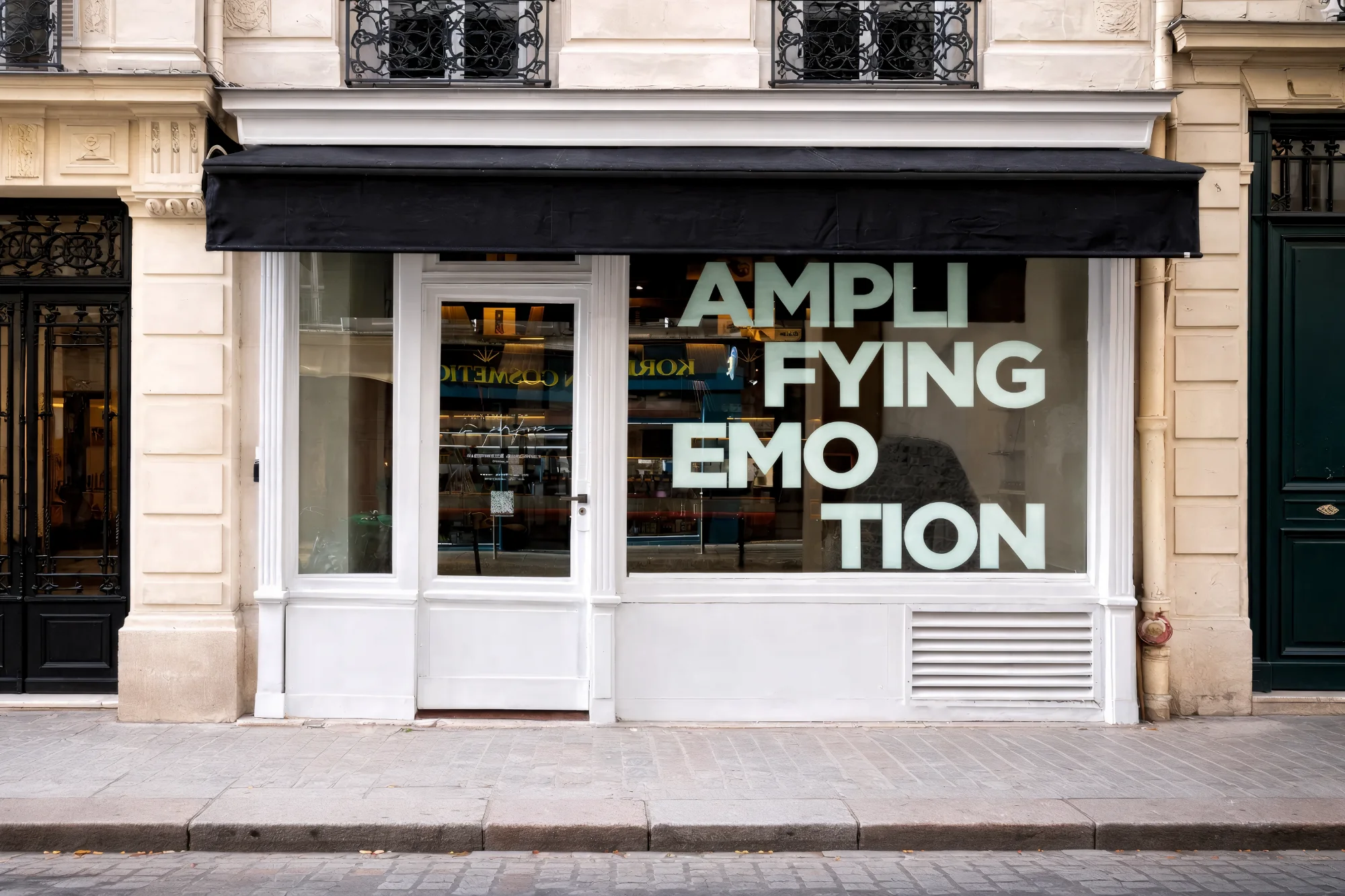 Bright orange drawstring fabric bag tied at the top, printed with a bold black smiley face and the text “Smiley Co” above it against an orange background.