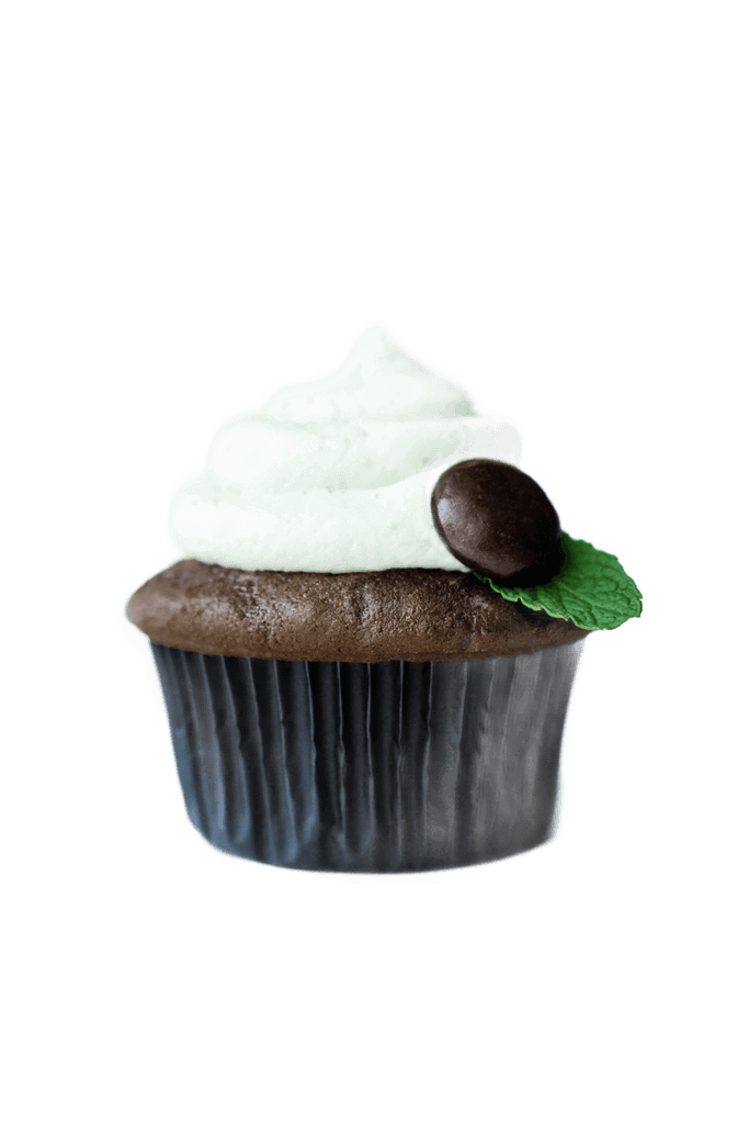 cupcake with white icing on top (Background Removed)
