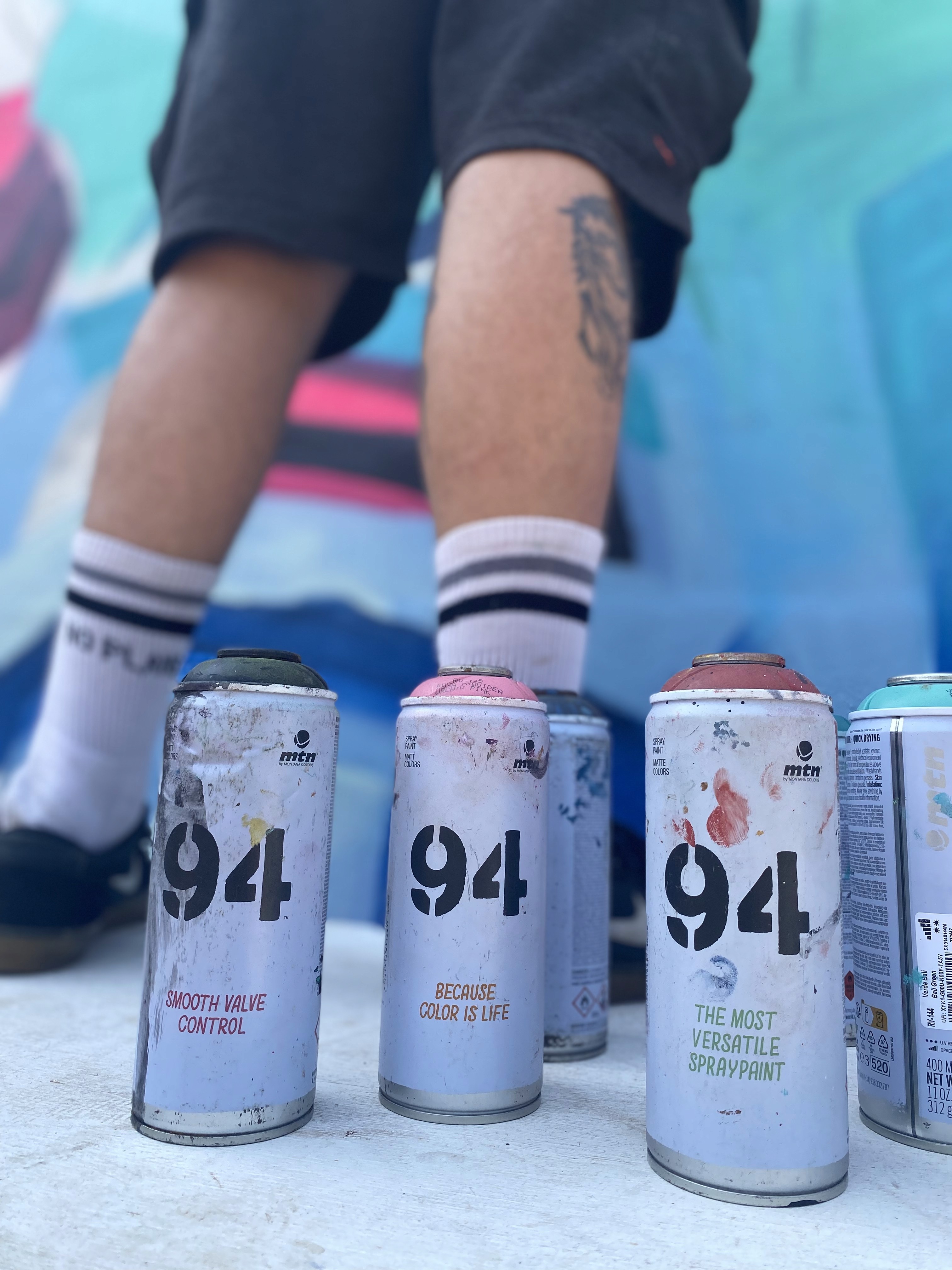 Graffiti painting murals
