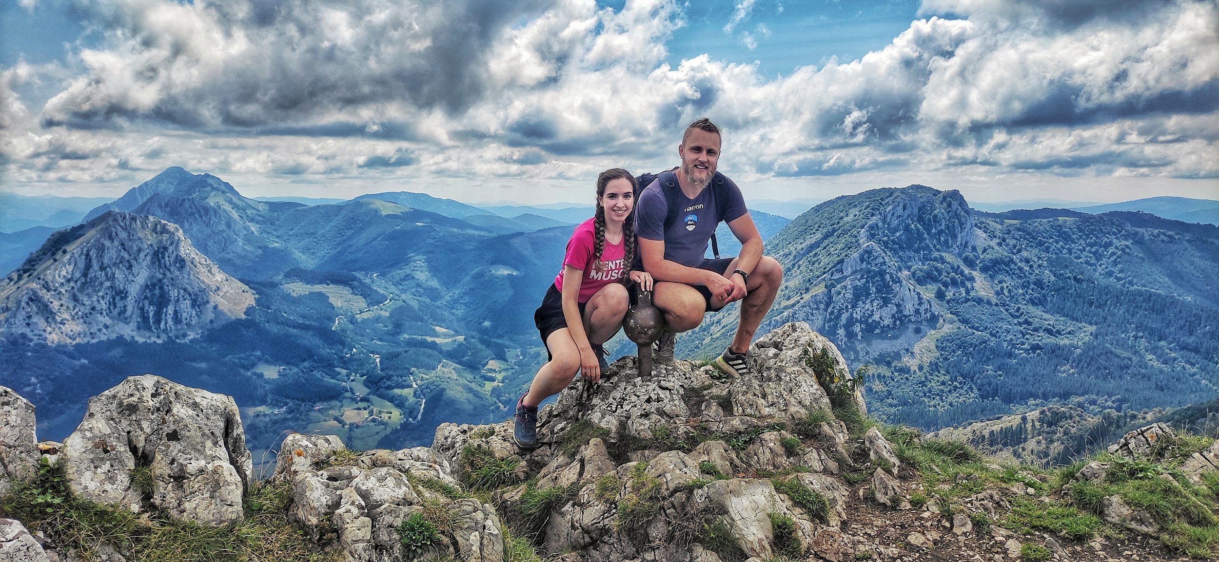  Hiking on Mugarra mountain, which is located in Chantal’s home town in the Basque Country 